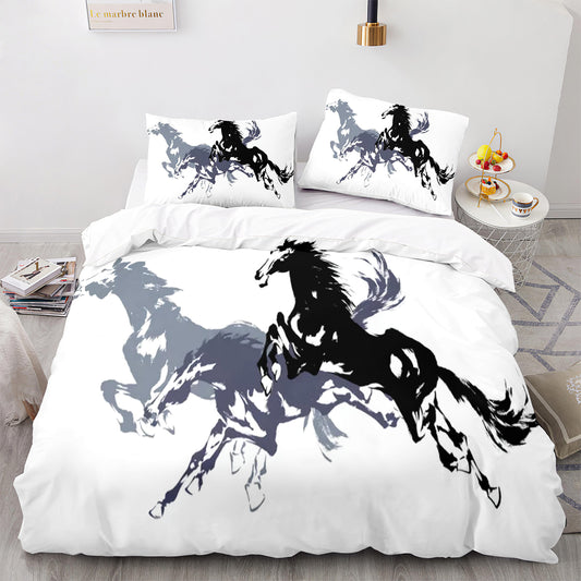 Cutom Duvet Cover Set Pattern Chic Comforter Cover King Size for Teens Adults Bedding Set with Pillowcases  M1081