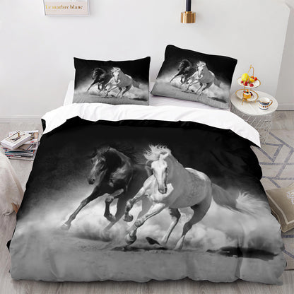 Cutom Duvet Cover Set Pattern Chic Comforter Cover King Size for Teens Adults Bedding Set with Pillowcases  M1084