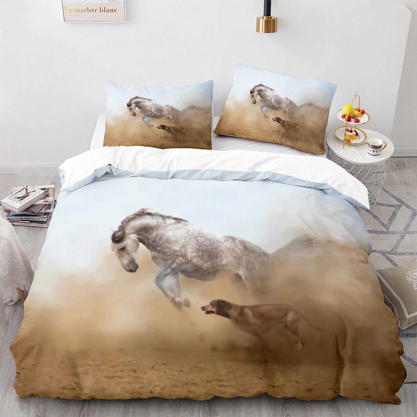 Cutom Duvet Cover Set Pattern Chic Comforter Cover King Size for Teens Adults Bedding Set with Pillowcases  M1085