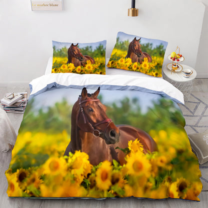 Cutom Duvet Cover Set Pattern Chic Comforter Cover King Size for Teens Adults Bedding Set with Pillowcases  M1089