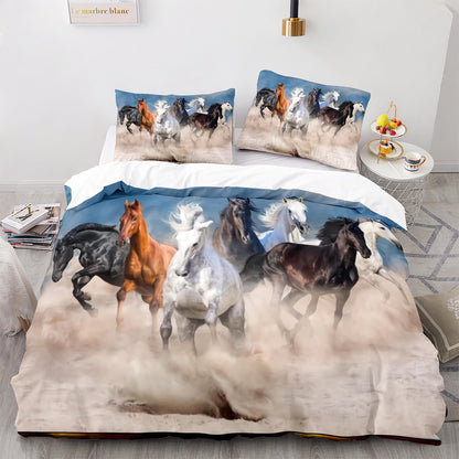 Cutom Duvet Cover Set Pattern Chic Comforter Cover King Size for Teens Adults Bedding Set with Pillowcases  M1093