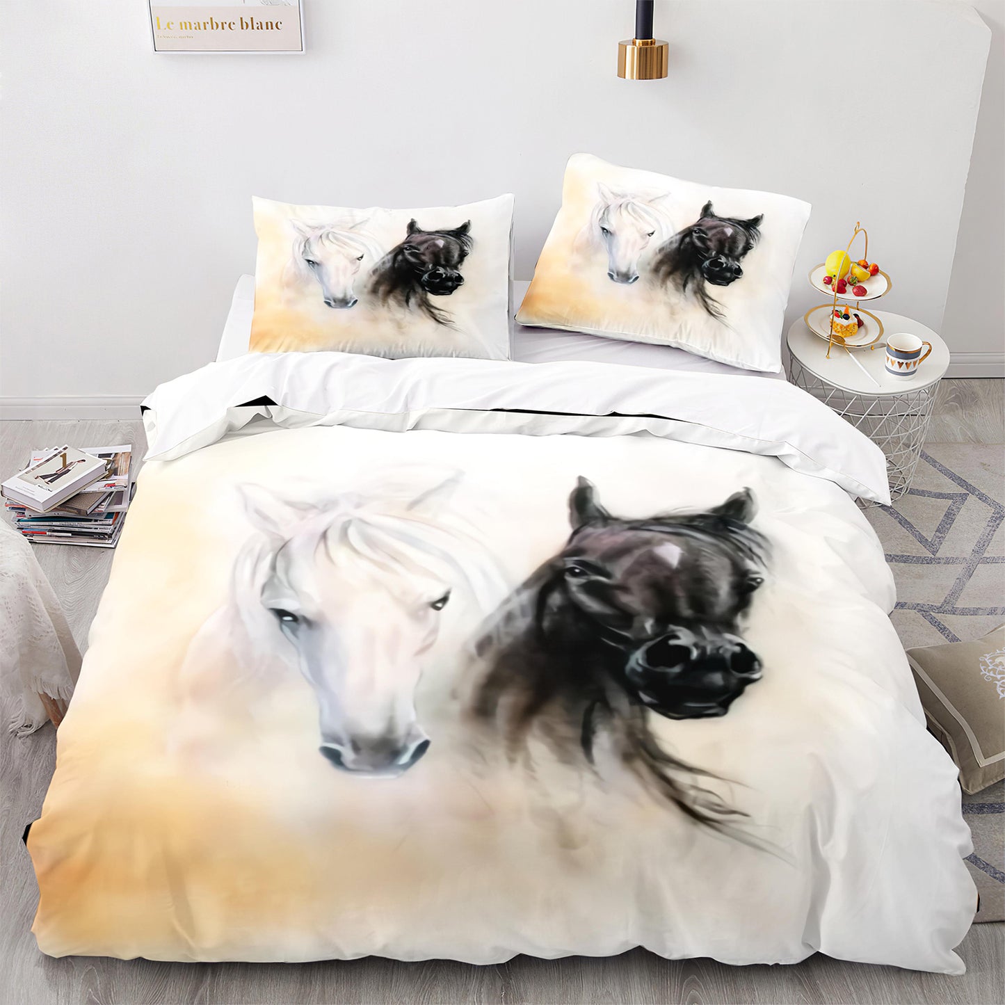 Cutom Duvet Cover Set Pattern Chic Comforter Cover King Size for Teens Adults Bedding Set with Pillowcases  M1097