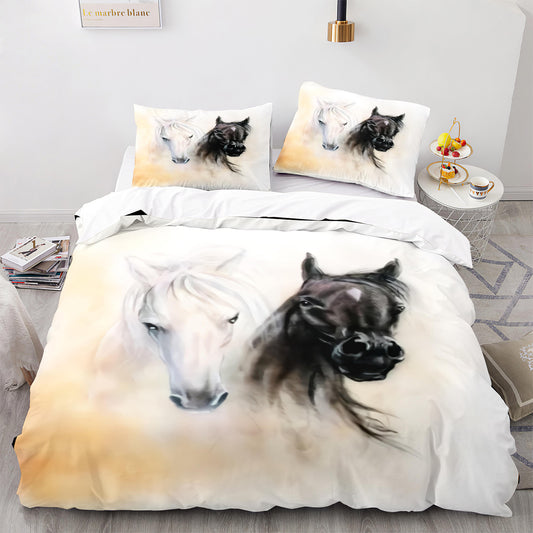 Cutom Duvet Cover Set Pattern Chic Comforter Cover King Size for Teens Adults Bedding Set with Pillowcases  M1097
