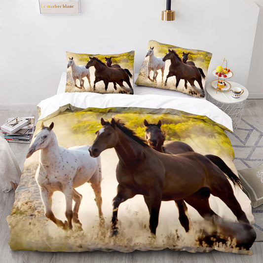 Cutom Duvet Cover Set Pattern Chic Comforter Cover King Size for Teens Adults Bedding Set with Pillowcases  M1102