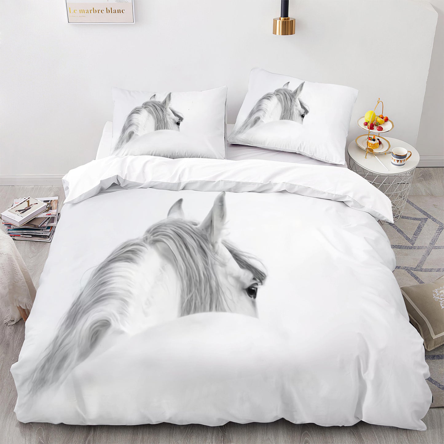 Cutom Duvet Cover Set Pattern Chic Comforter Cover King Size for Teens Adults Bedding Set with Pillowcases  M1104