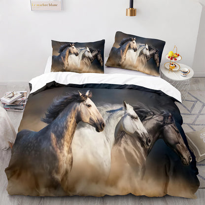 Cutom Duvet Cover Set Pattern Chic Comforter Cover King Size for Teens Adults Bedding Set with Pillowcases  M1105