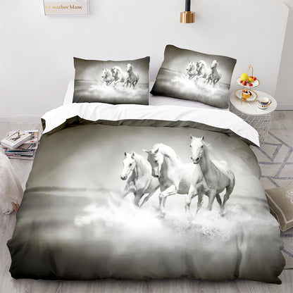 Cutom Duvet Cover Set Pattern Chic Comforter Cover King Size for Teens Adults Bedding Set with Pillowcases  M1108