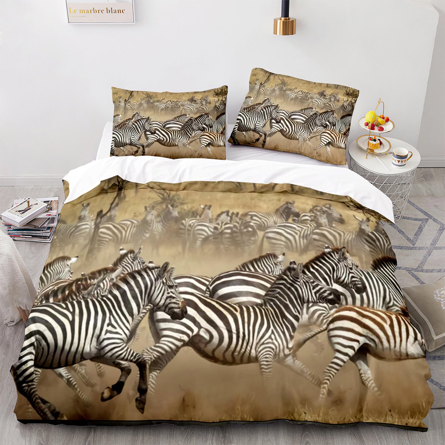 Cutom Duvet Cover Set Pattern Chic Comforter Cover King Size for Teens Adults Bedding Set with Pillowcases  M1109