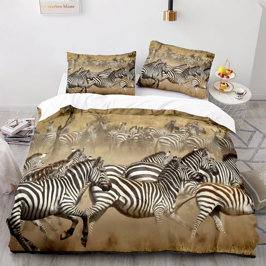 Cutom Duvet Cover Set Pattern Chic Comforter Cover King Size for Teens Adults Bedding Set with Pillowcases  M1109