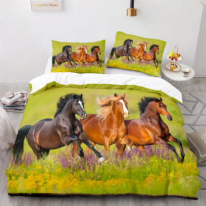 Cutom Duvet Cover Set Pattern Chic Comforter Cover King Size for Teens Adults Bedding Set with Pillowcases  M1110