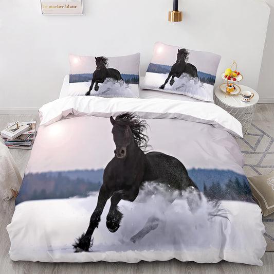 Cutom Duvet Cover Set Pattern Chic Comforter Cover King Size for Teens Adults Bedding Set with Pillowcases  M1114