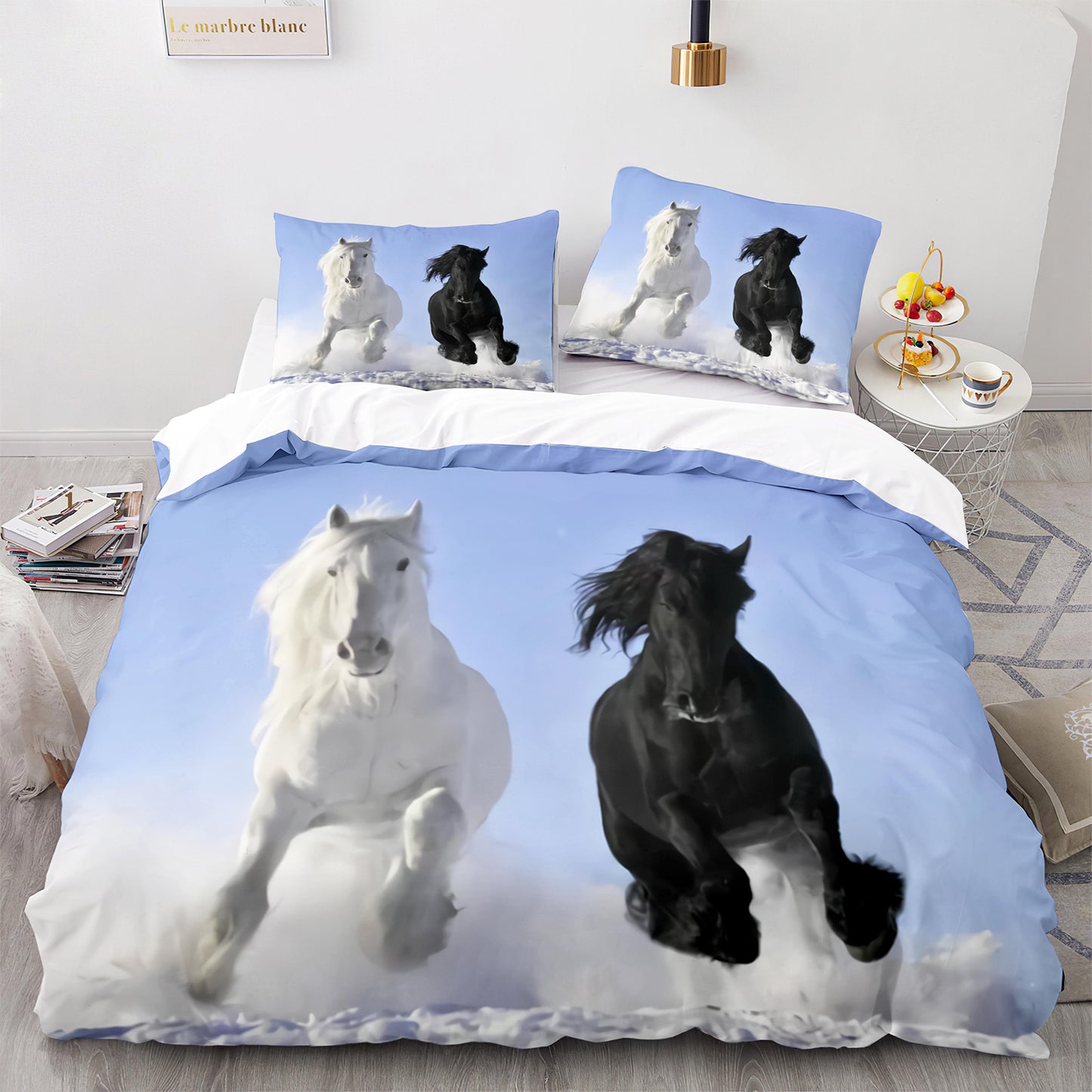 Cutom Duvet Cover Set Pattern Chic Comforter Cover King Size for Teens Adults Bedding Set with Pillowcases  M1115