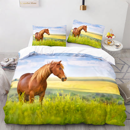 Cutom Duvet Cover Set Pattern Chic Comforter Cover King Size for Teens Adults Bedding Set with Pillowcases  M1117