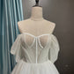 Weiße funkelnde Ballkleider Partykleid Hochzeitskleid gh2608