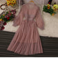 Cute Lace Long Sleeve Dress Fashion Dress  10958