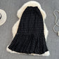 High waist, thin, medium and long, knee length lace fishtail skirt, female  11279