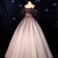 Stylish tulle long A line prom dress formal dress  8721