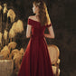Burgundy satin short prom dress homecoming dress  10417