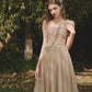 Süßes langes Ballkleid aus Tüllspitze A-Linie Abendkleid 10398