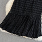 High waist, thin, medium and long, knee length lace fishtail skirt, female  11279