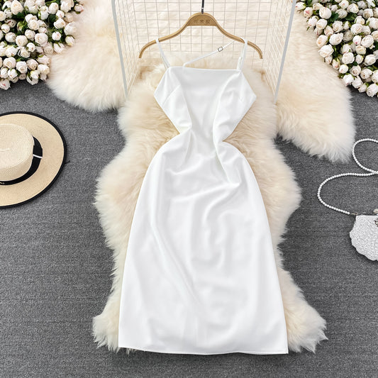 Fashion slim slim super fairy sleeveless A-line dress  11158