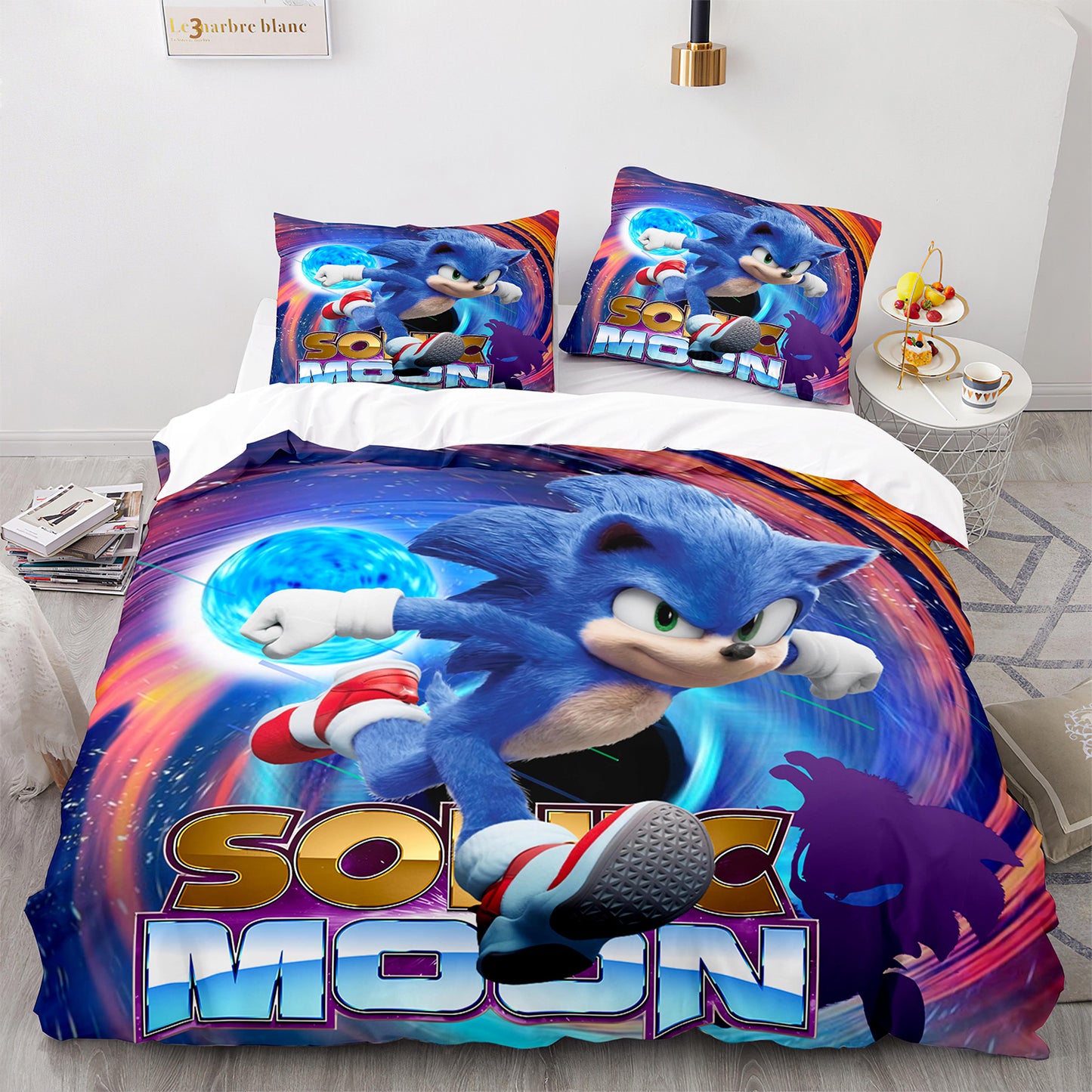 Cutom Duvet Cover Set Pattern Chic Comforter Cover King Size for Teens Adults Bedding Set with Pillowcases  SNK3001