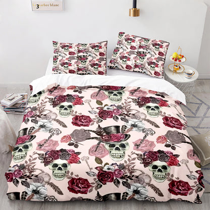 Cutom Duvet Cover Set Pattern Chic Comforter Cover King Size for Teens Adults Bedding Set with Pillowcases  KL3001
