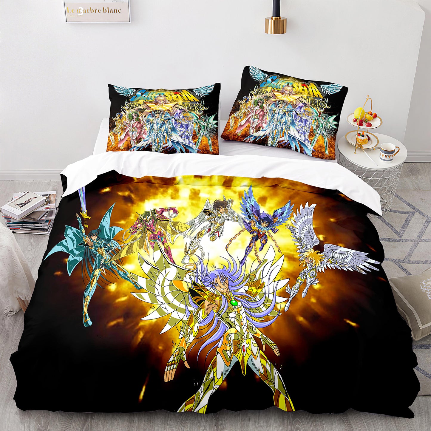 Cutom Duvet Cover Set Pattern Chic Comforter Cover King Size for Teens Adults Bedding Set with Pillowcases  SDS3002