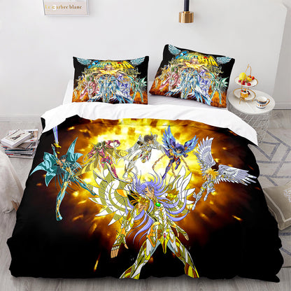 Cutom Duvet Cover Set Pattern Chic Comforter Cover King Size for Teens Adults Bedding Set with Pillowcases  SDS3002