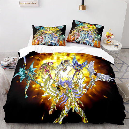 Cutom Duvet Cover Set Pattern Chic Comforter Cover King Size for Teens Adults Bedding Set with Pillowcases  SDS3002