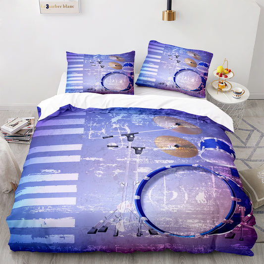 Cutom Duvet Cover Set Pattern Chic Comforter Cover King Size for Teens Adults Bedding Set with Pillowcases  JZG3002
