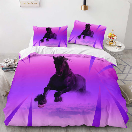 Cutom Duvet Cover Set Pattern Chic Comforter Cover King Size for Teens Adults Bedding Set with Pillowcases  M3003