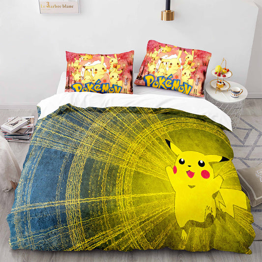 Cutom Duvet Cover Set Pattern Chic Comforter Cover King Size for Teens Adults Bedding Set with Pillowcases  PKQ3003