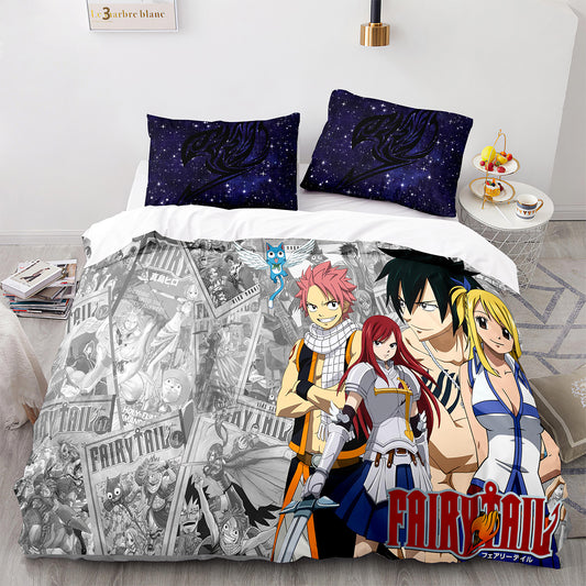 Cutom Duvet Cover Set Pattern Chic Comforter Cover King Size for Teens Adults Bedding Set with Pillowcases  YJ3003