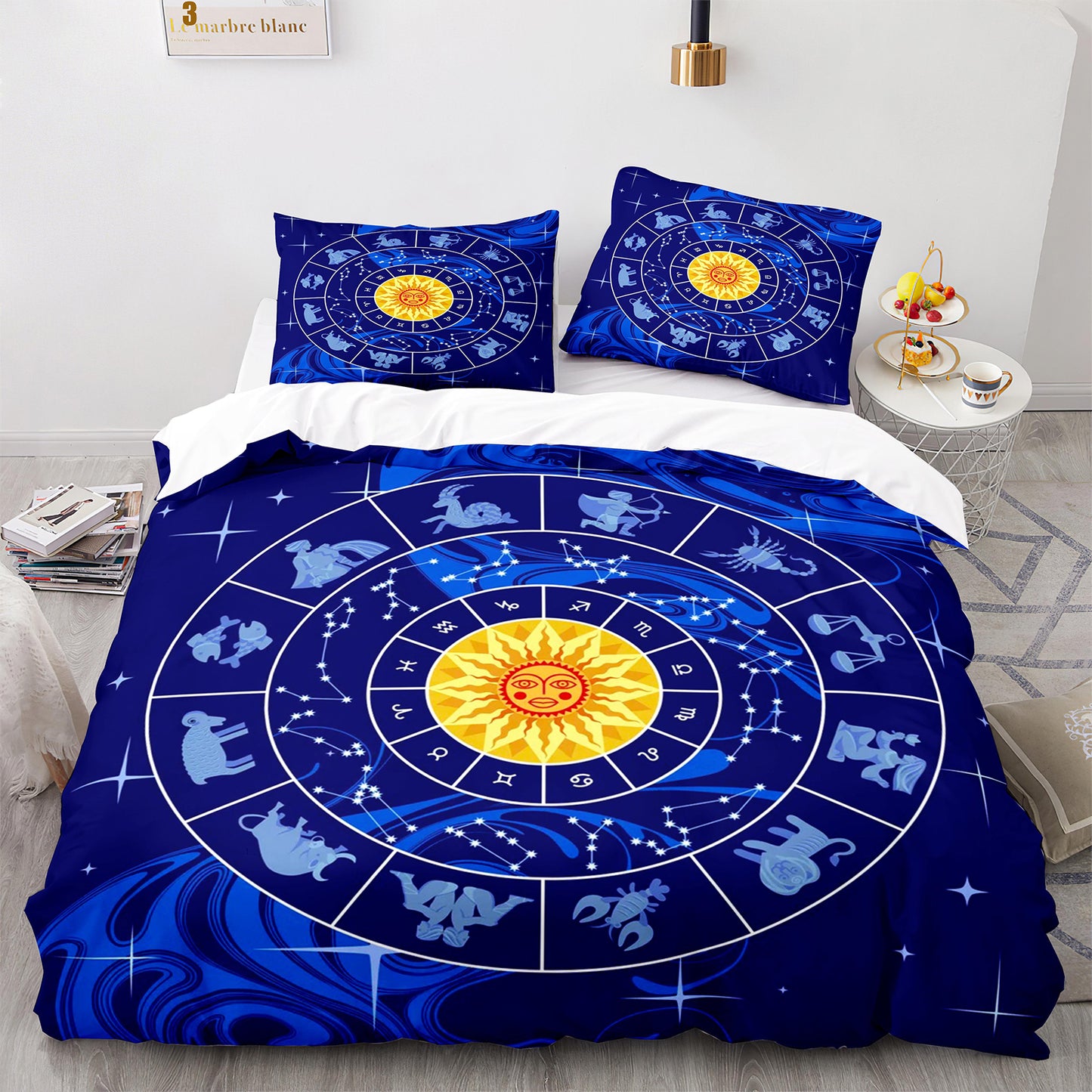 Cutom Duvet Cover Set Pattern Chic Comforter Cover King Size for Teens Adults Bedding Set with Pillowcases  SEXZ3003