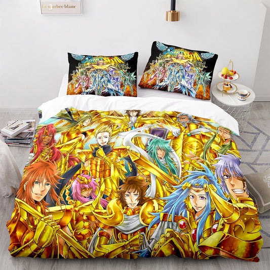 Cutom Duvet Cover Set Pattern Chic Comforter Cover King Size for Teens Adults Bedding Set with Pillowcases  SDS3004