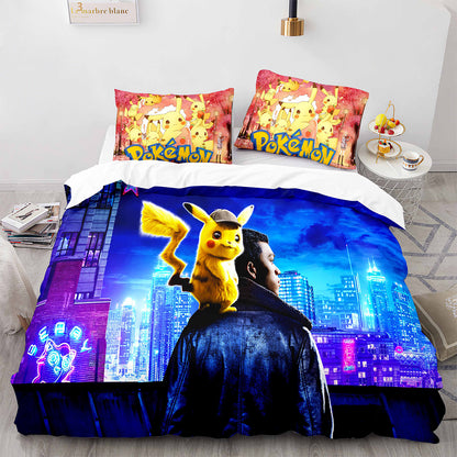 Cutom Duvet Cover Set Pattern Chic Comforter Cover King Size for Teens Adults Bedding Set with Pillowcases  PKQ3005