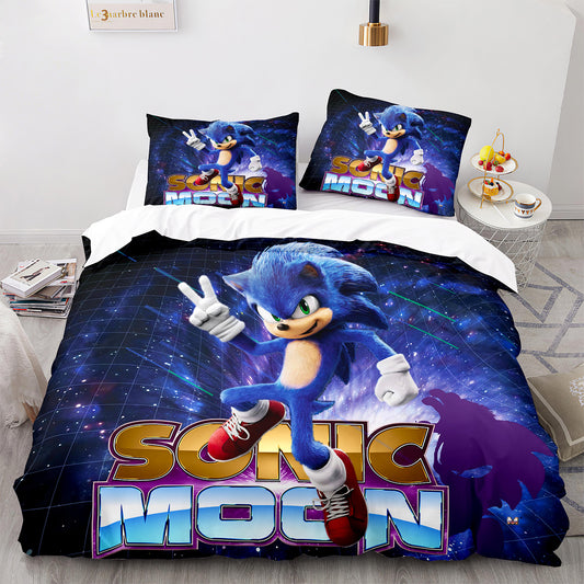 Cutom Duvet Cover Set Pattern Chic Comforter Cover King Size for Teens Adults Bedding Set with Pillowcases  SNK3005