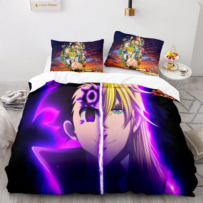 Cutom Duvet Cover Set Pattern Chic Comforter Cover King Size for Teens Adults Bedding Set with Pillowcases  QZZ3006