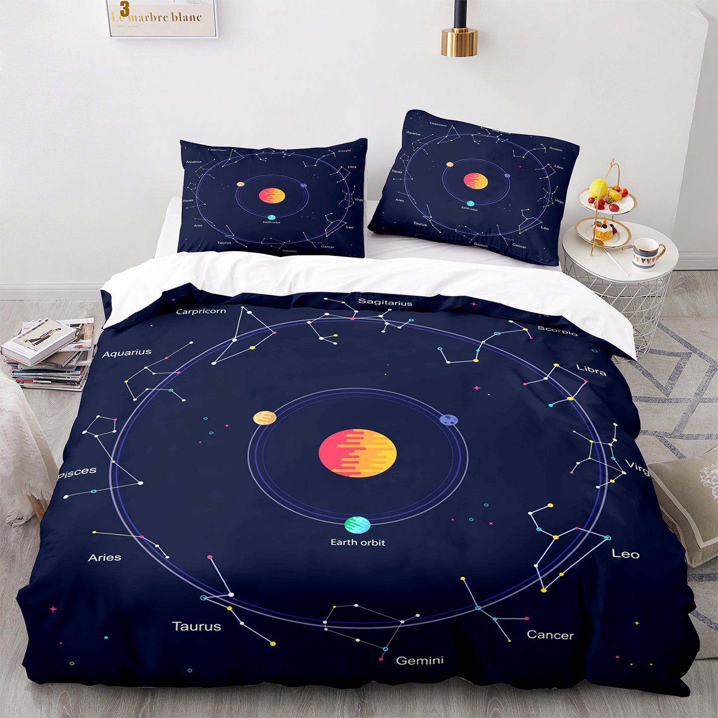 Cutom Duvet Cover Set Pattern Chic Comforter Cover King Size for Teens Adults Bedding Set with Pillowcases  SEXZ3006