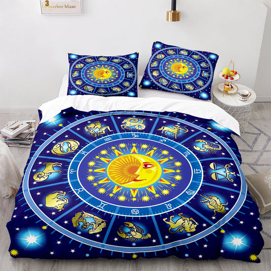 Cutom Duvet Cover Set Pattern Chic Comforter Cover King Size for Teens Adults Bedding Set with Pillowcases  SEXZ3007