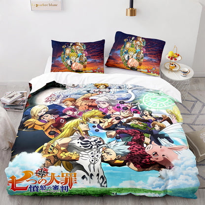 Cutom Duvet Cover Set Pattern Chic Comforter Cover King Size for Teens Adults Bedding Set with Pillowcases  QZZ3007