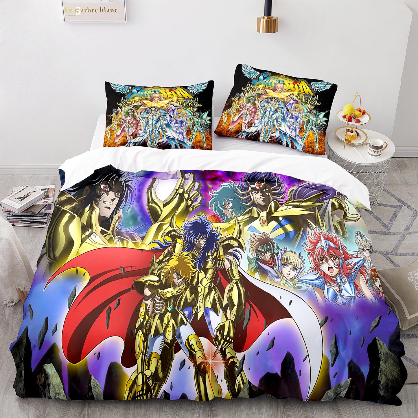 Cutom Duvet Cover Set Pattern Chic Comforter Cover King Size for Teens Adults Bedding Set with Pillowcases  SDS3007