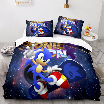 Cutom Duvet Cover Set Pattern Chic Comforter Cover King Size for Teens Adults Bedding Set with Pillowcases  SNK3008