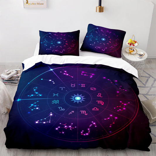 Cutom Duvet Cover Set Pattern Chic Comforter Cover King Size for Teens Adults Bedding Set with Pillowcases  SEXZ3008
