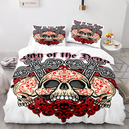 Cutom Duvet Cover Set Pattern Chic Comforter Cover King Size for Teens Adults Bedding Set with Pillowcases  KL3009