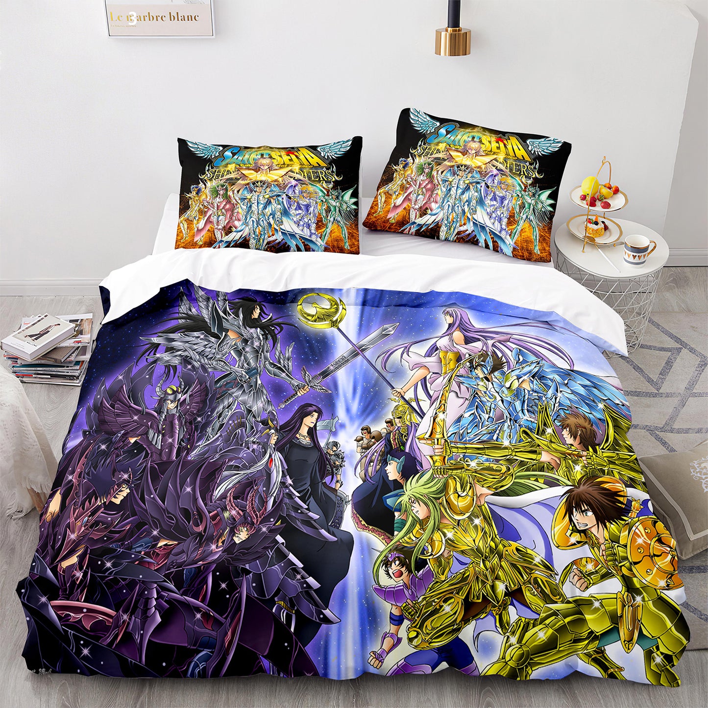 Cutom Duvet Cover Set Pattern Chic Comforter Cover King Size for Teens Adults Bedding Set with Pillowcases  SDS3009
