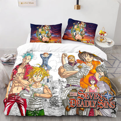 Cutom Duvet Cover Set Pattern Chic Comforter Cover King Size for Teens Adults Bedding Set with Pillowcases  QZZ3010