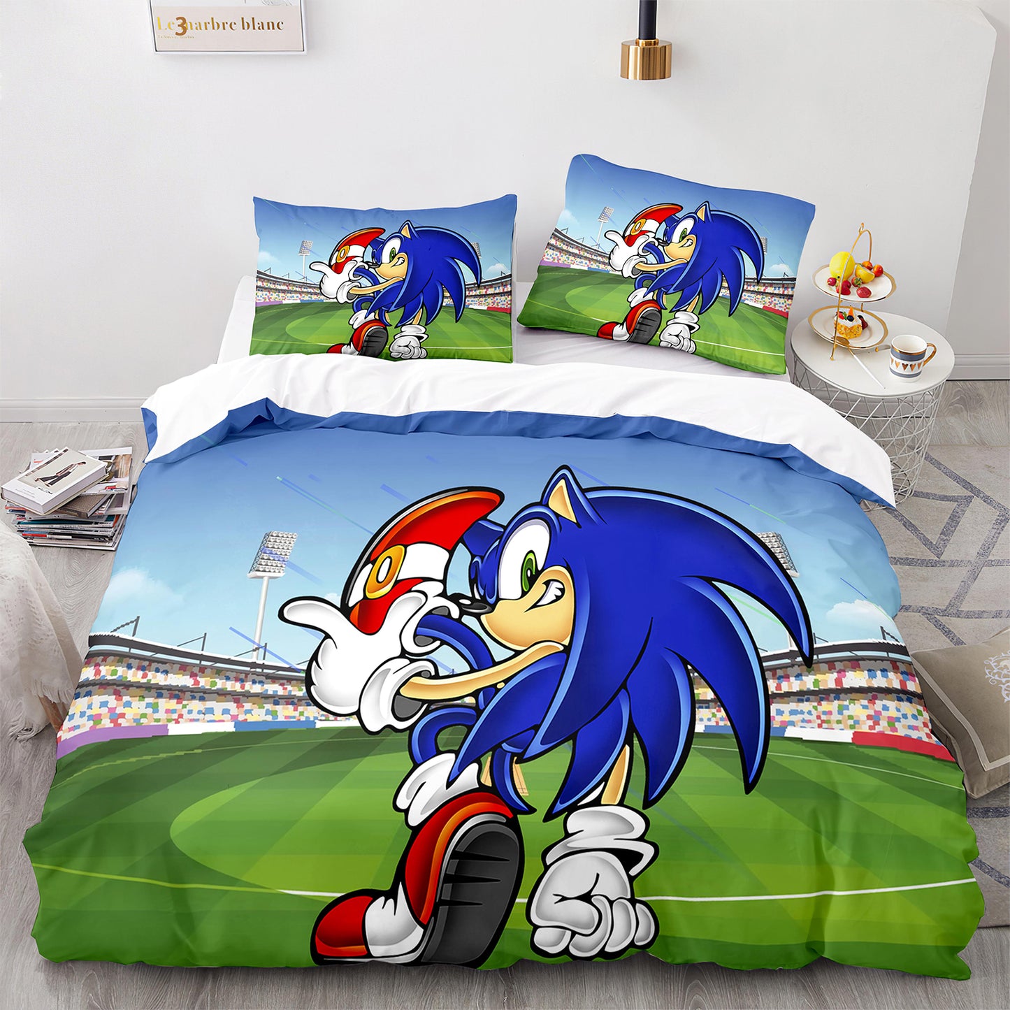 Cutom Duvet Cover Set Pattern Chic Comforter Cover King Size for Teens Adults Bedding Set with Pillowcases  SNK3010