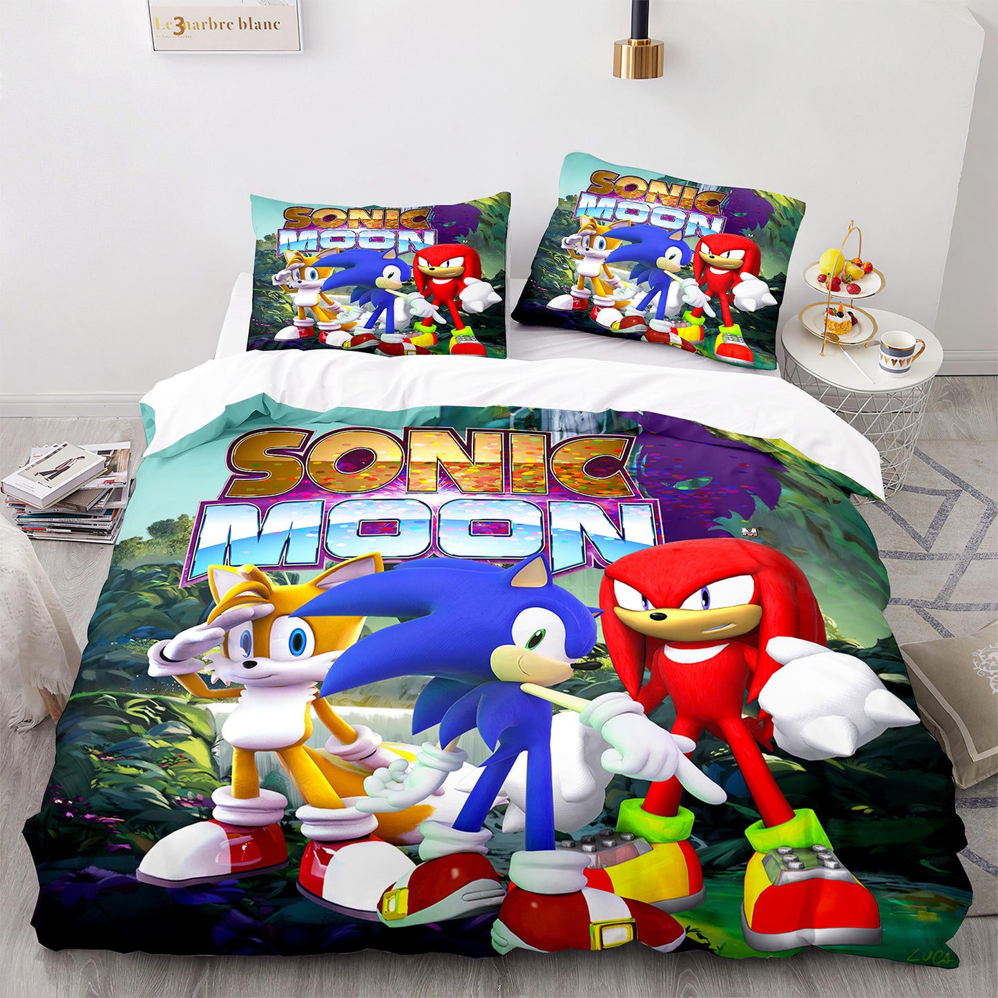 Cutom Duvet Cover Set Pattern Chic Comforter Cover King Size for Teens Adults Bedding Set with Pillowcases  SNK3011